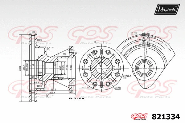 Steering Knuckle, wheel suspension (5272006)