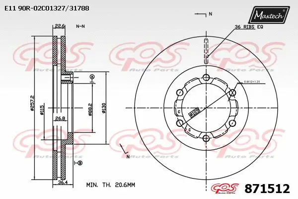 Seal, brake caliper piston (70180447)