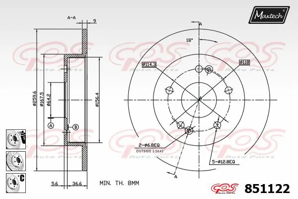 Seal, brake caliper piston (70180164)