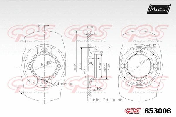 Repair Kit, brake caliper (70200158)