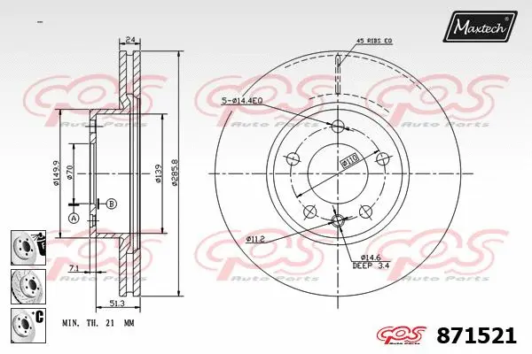 Seal, brake caliper piston (70180372)