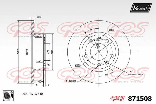 Brake Disc (873032)