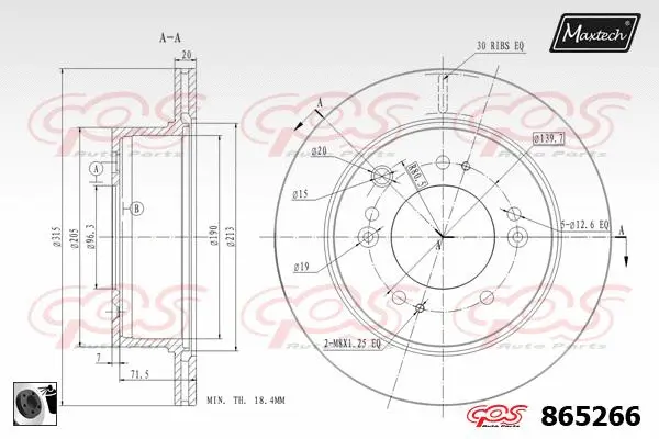 Guide Bolt, brake caliper (71810080)