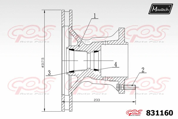 Guide Bolt, brake caliper (71810027)
