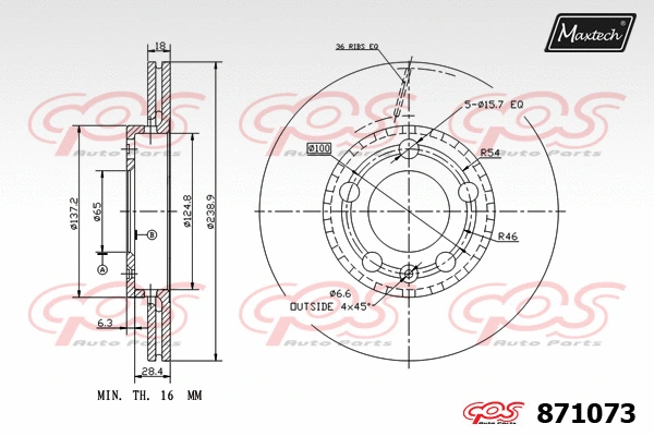 Brake Caliper (6262002)