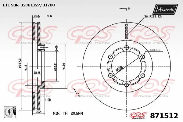 Brake Caliper (6228006)