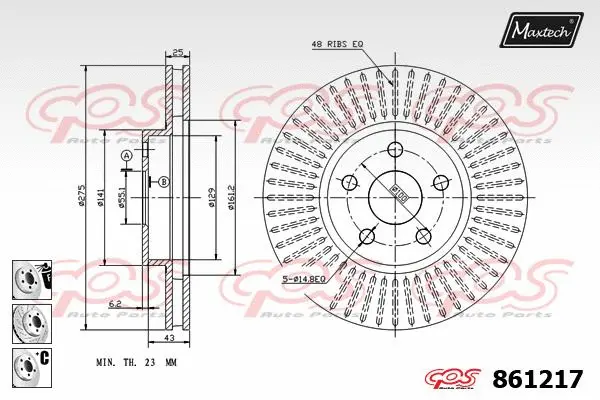 Repair Kit, brake caliper (70200022)