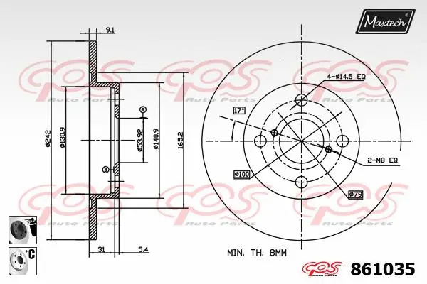 Brake Disc (871508)