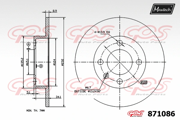 Brake Caliper (6254009)