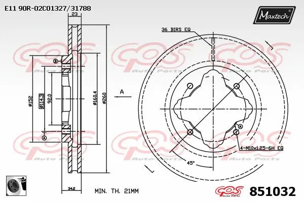 Seal, brake caliper piston (70180162)
