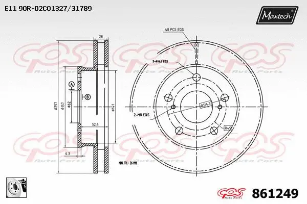 Guide Bolt, brake caliper (71810043)