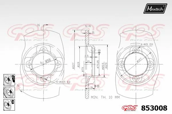 Repair Kit, brake caliper (70200427)