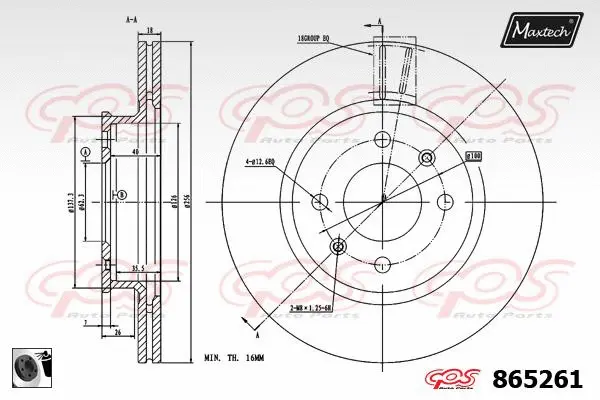 Piston, brake caliper (72940024)
