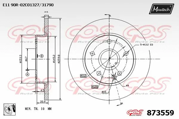 Guide Bolt, brake caliper (71810081)