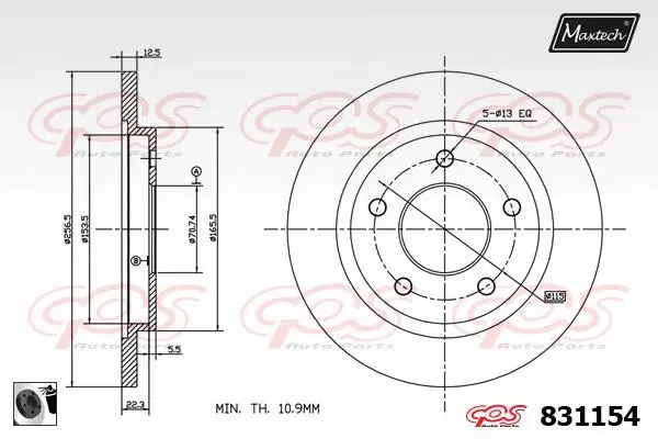 Steering Knuckle, wheel suspension (5475318)