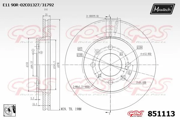 Piston, brake caliper (72943034)