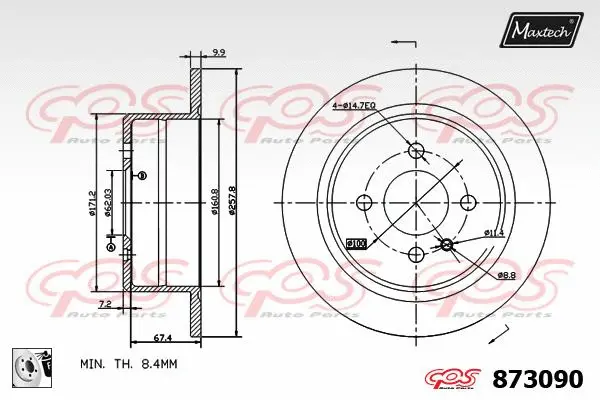 Guide Bolt, brake caliper (71810086)