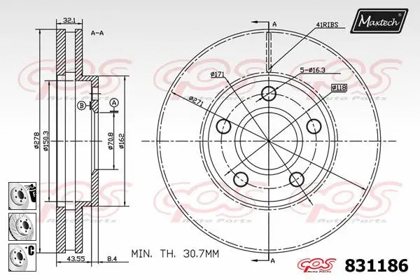 Steering Knuckle, wheel suspension (5273526)