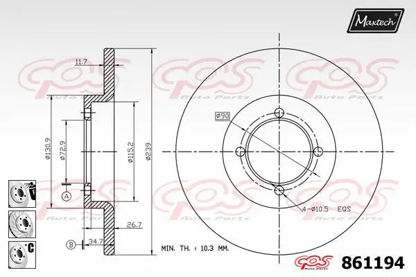 Repair Kit, brake caliper (70200210)