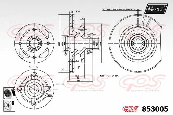 Repair Kit, brake caliper (70200730)