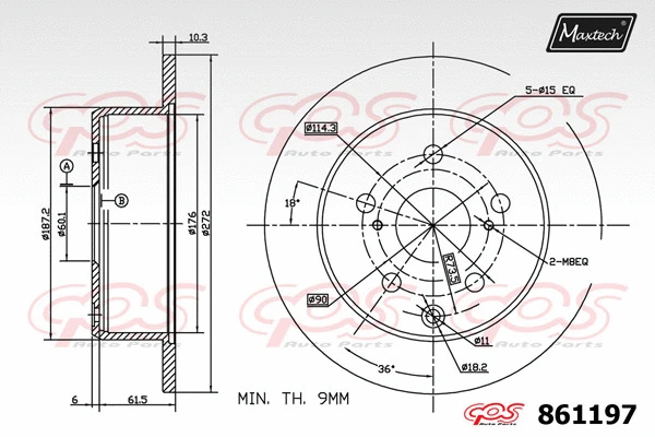 Steering Knuckle, wheel suspension (5227026)