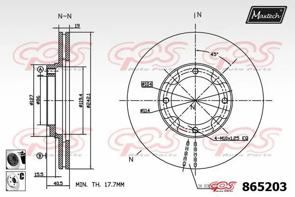 Repair Kit, brake caliper (70200286)