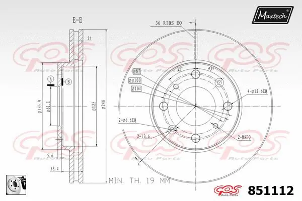 Guide Bolt, brake caliper (71810007)
