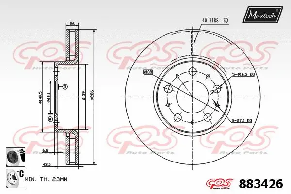 Brake Disc (875325)