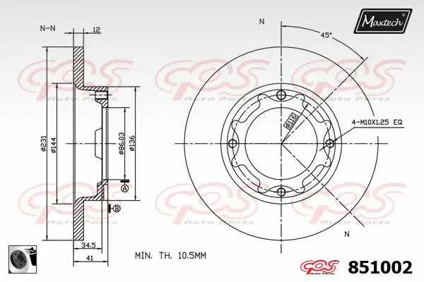 Brake Disc (877227)