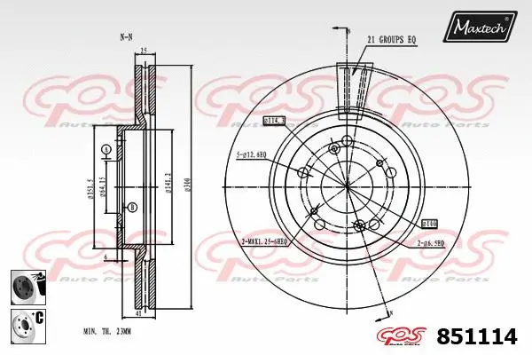 Seal, brake caliper piston (70180138)