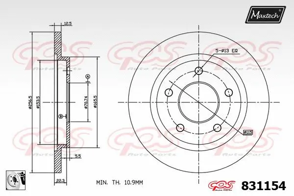 Steering Knuckle, wheel suspension (5475317)