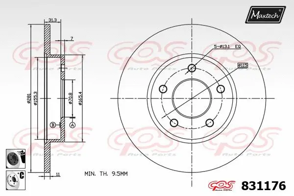 Brake Disc (881404)
