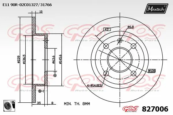 Guide Bolt, brake caliper (71810137)