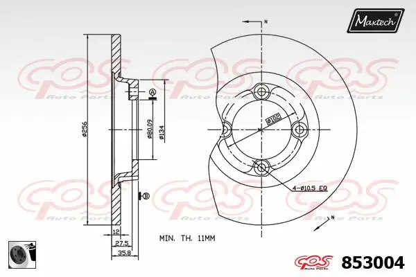 Guide Bolt, brake caliper (71810009)