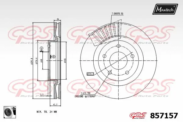Repair Kit, brake caliper (70200367)