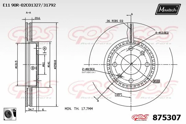 Repair Kit, brake caliper (70200399)