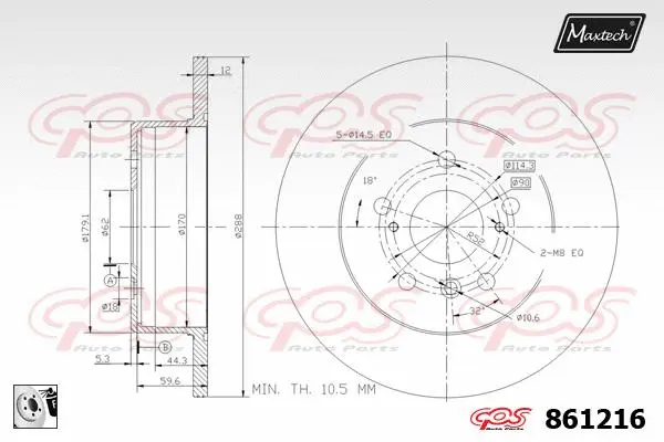 Guide Bolt, brake caliper (71810204)