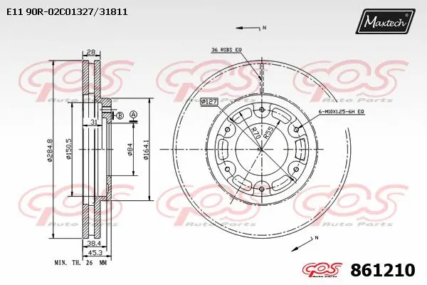 Brake Disc (861040)