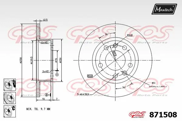 Guide Bolt, brake caliper (71810245)