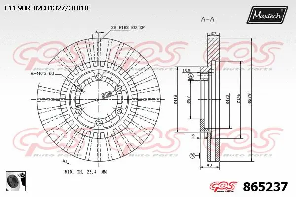 Seal, brake caliper piston (70180331)