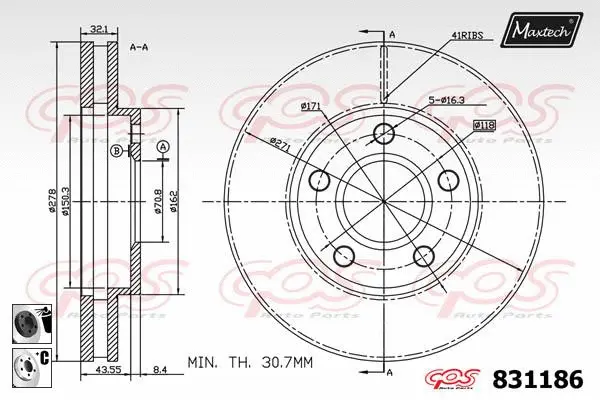 Brake Disc (827028)