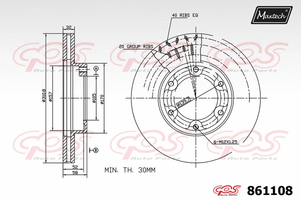 Repair Kit, brake caliper (70200398)