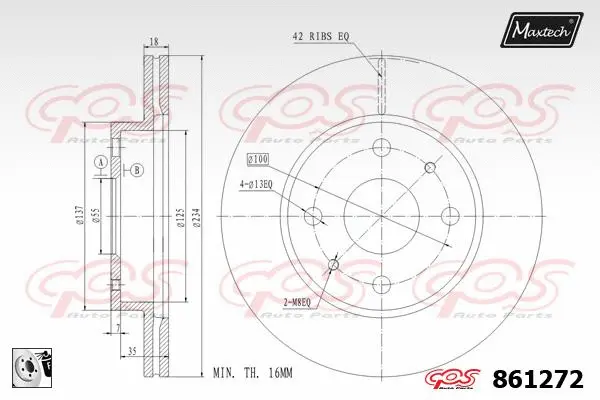 Piston, brake caliper (72954055)