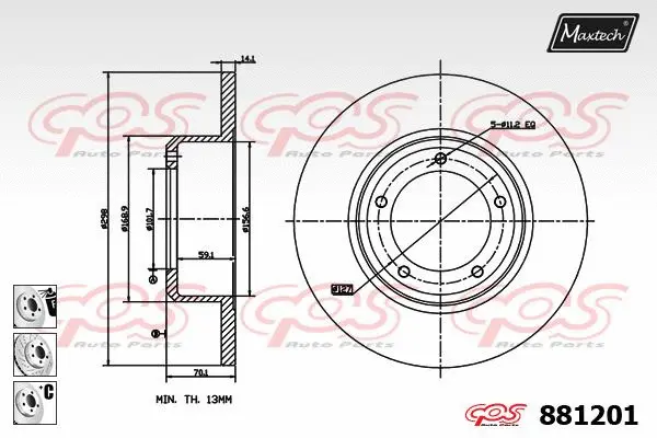 Repair Kit, brake caliper (70200524)