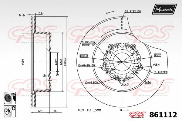 Guide Sleeve Kit, brake caliper (70160175)