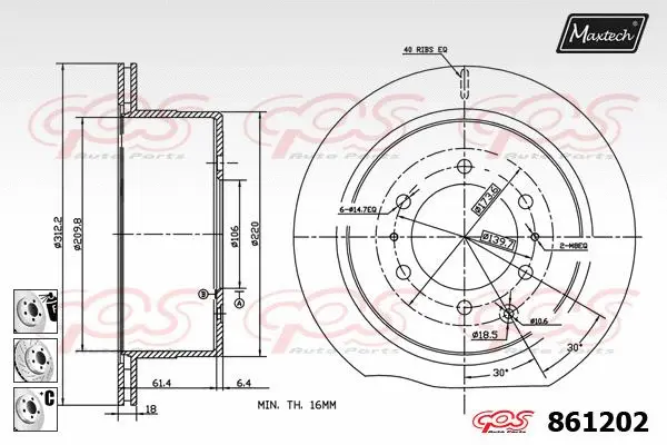 Seal, brake caliper piston (70180167)