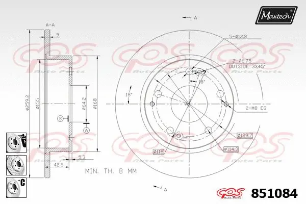 Seal, brake caliper piston (70180011)