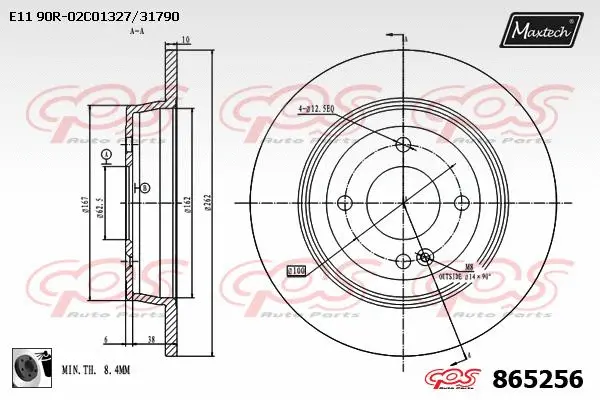 Piston, brake caliper (72940022)