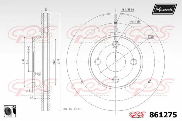 Piston, brake caliper (72954057)