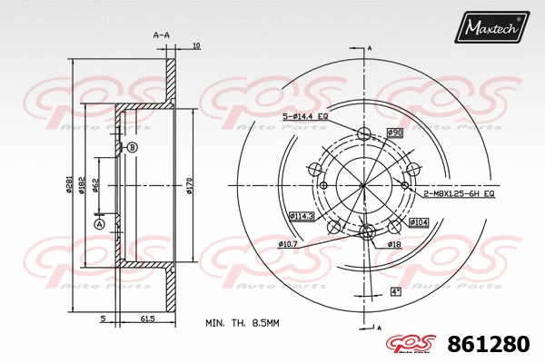 Brake Caliper (6265201)